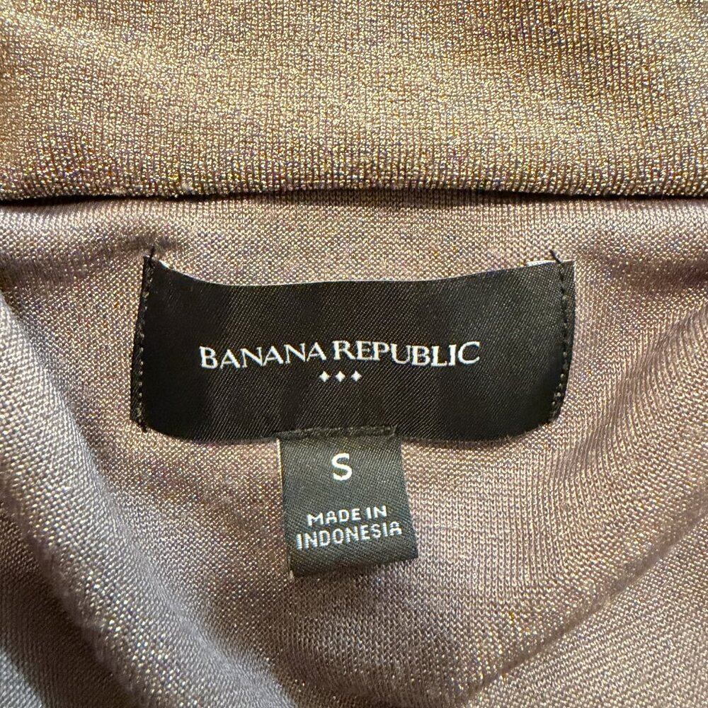 Banana Republic Off-Shoulder Sparkle Top Gold Size S - Picture 8 of 10